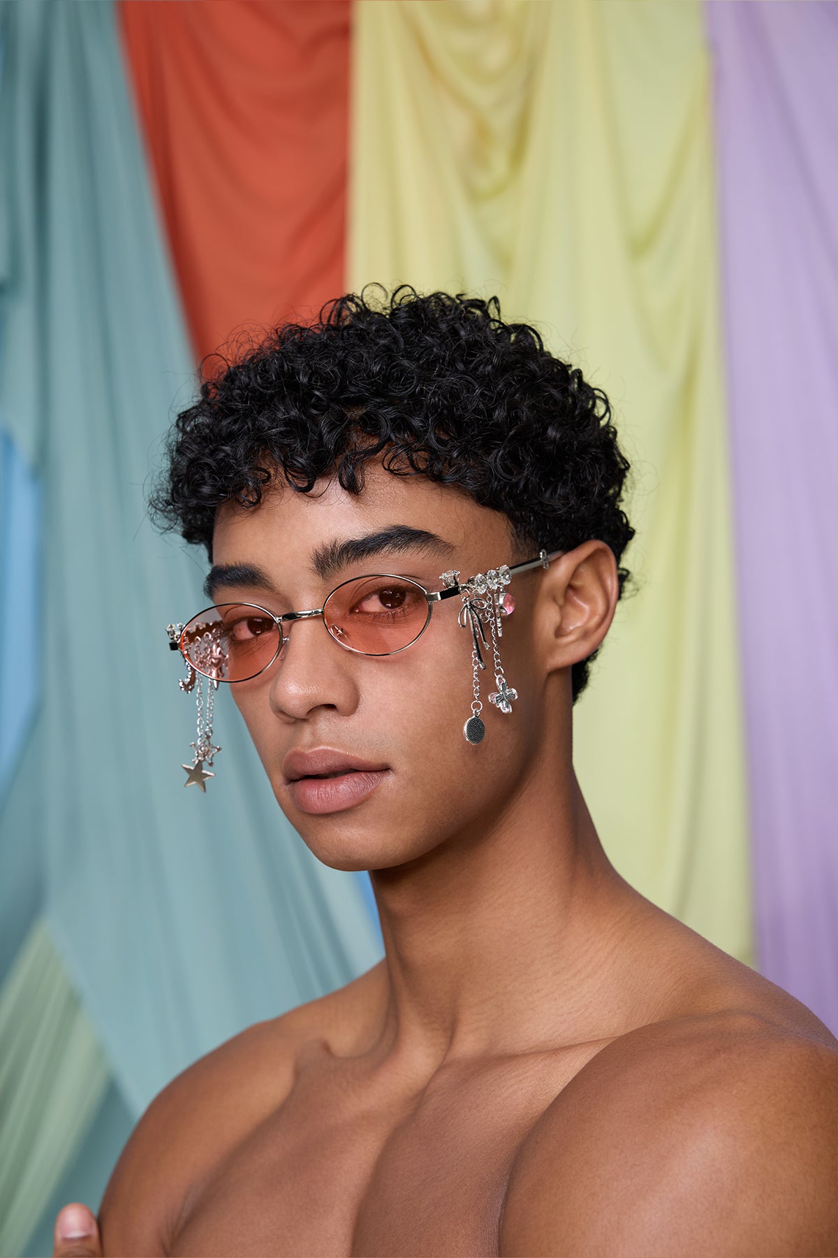 Kinetic Veil Chain Sunglasses
