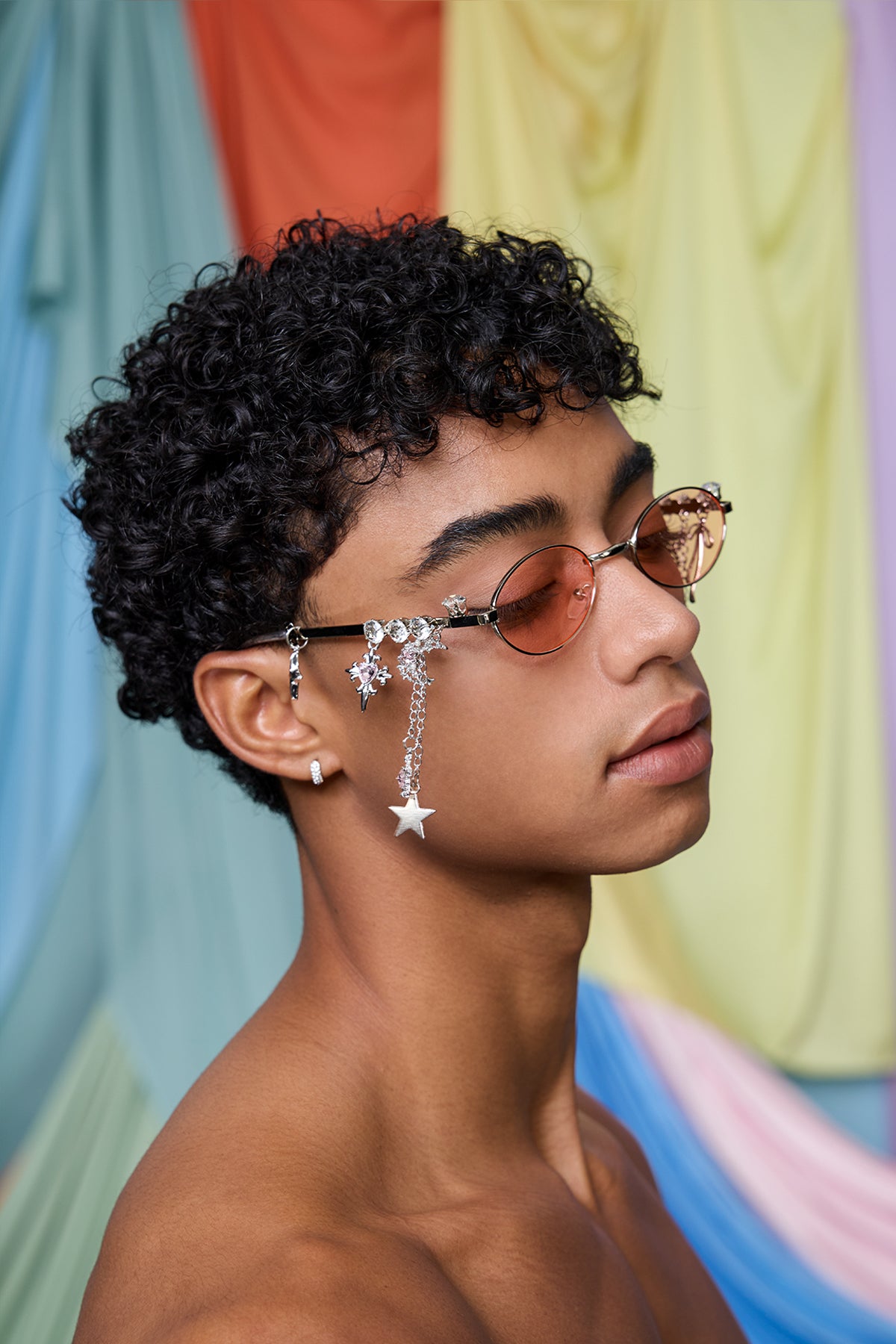 Kinetic Veil Chain Sunglasses