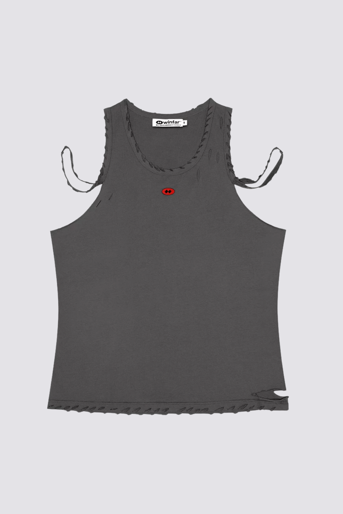 Kinetic Void Ripped Print Tank Top