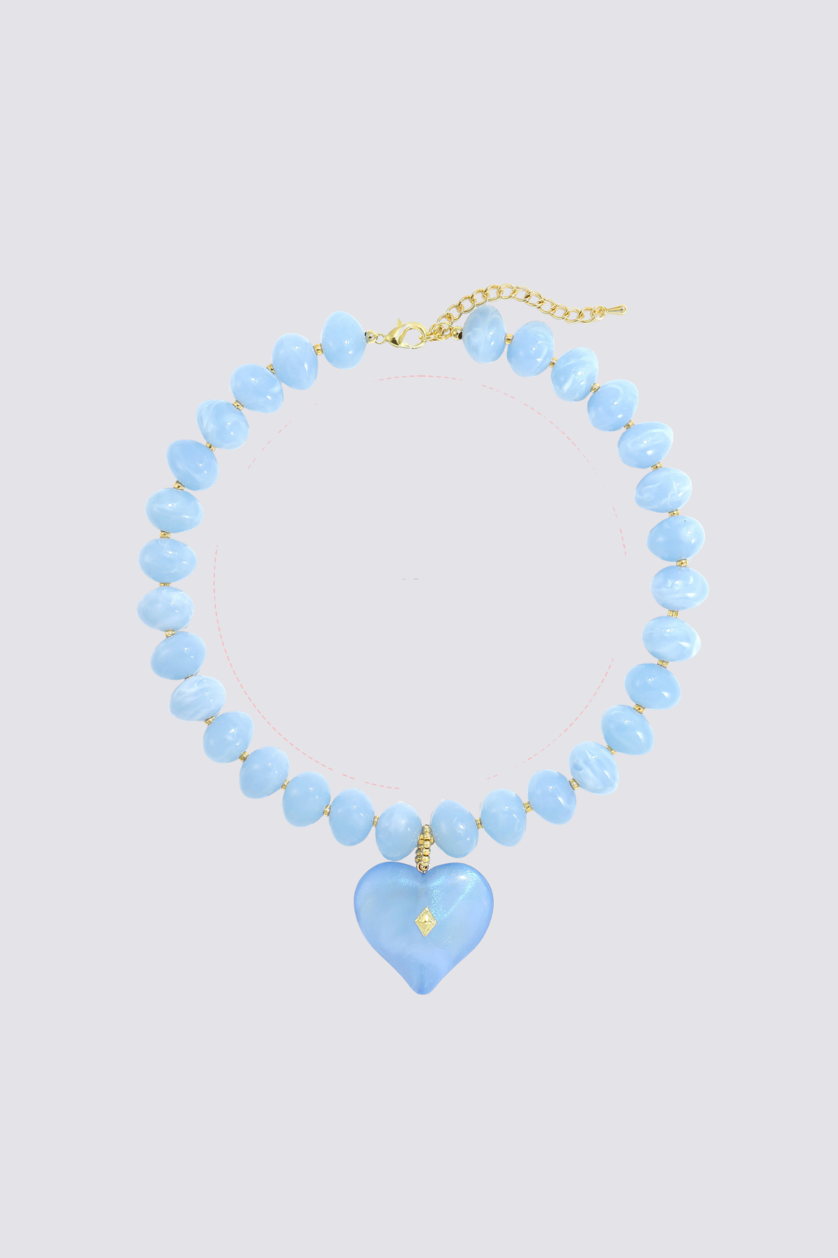 Kinetic Wrap Acrylic Choker Blue