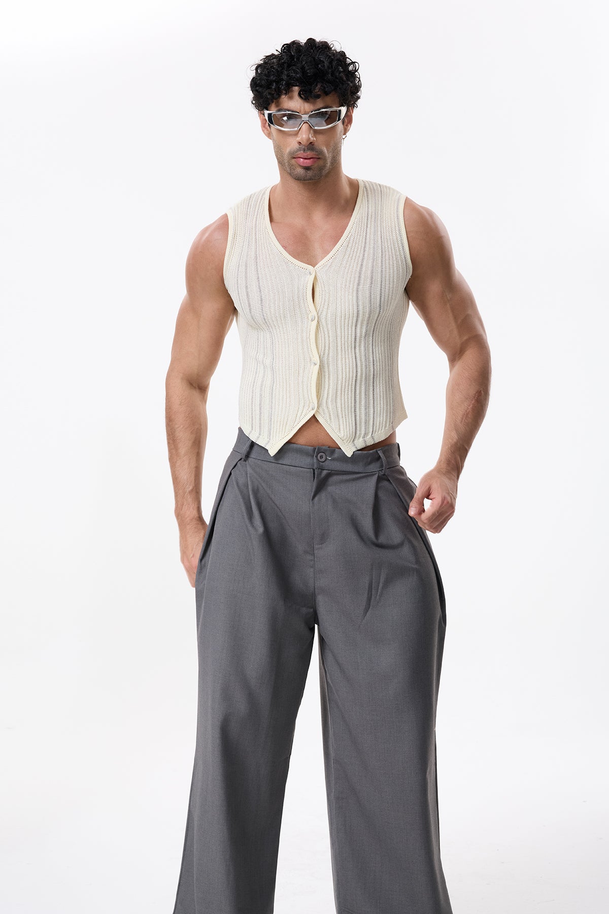 Knit Path Sleeveless Top