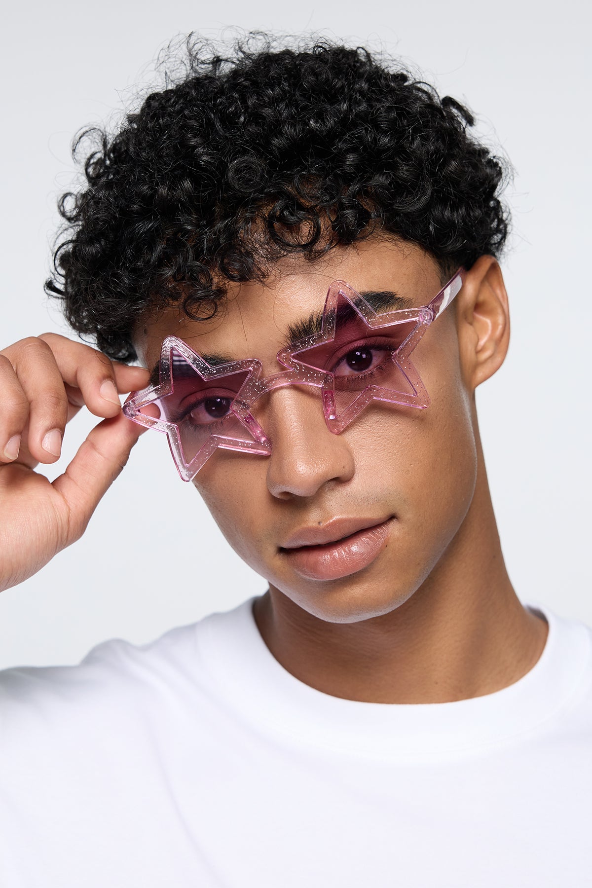 Laser Focus Star Sunglasses Purple