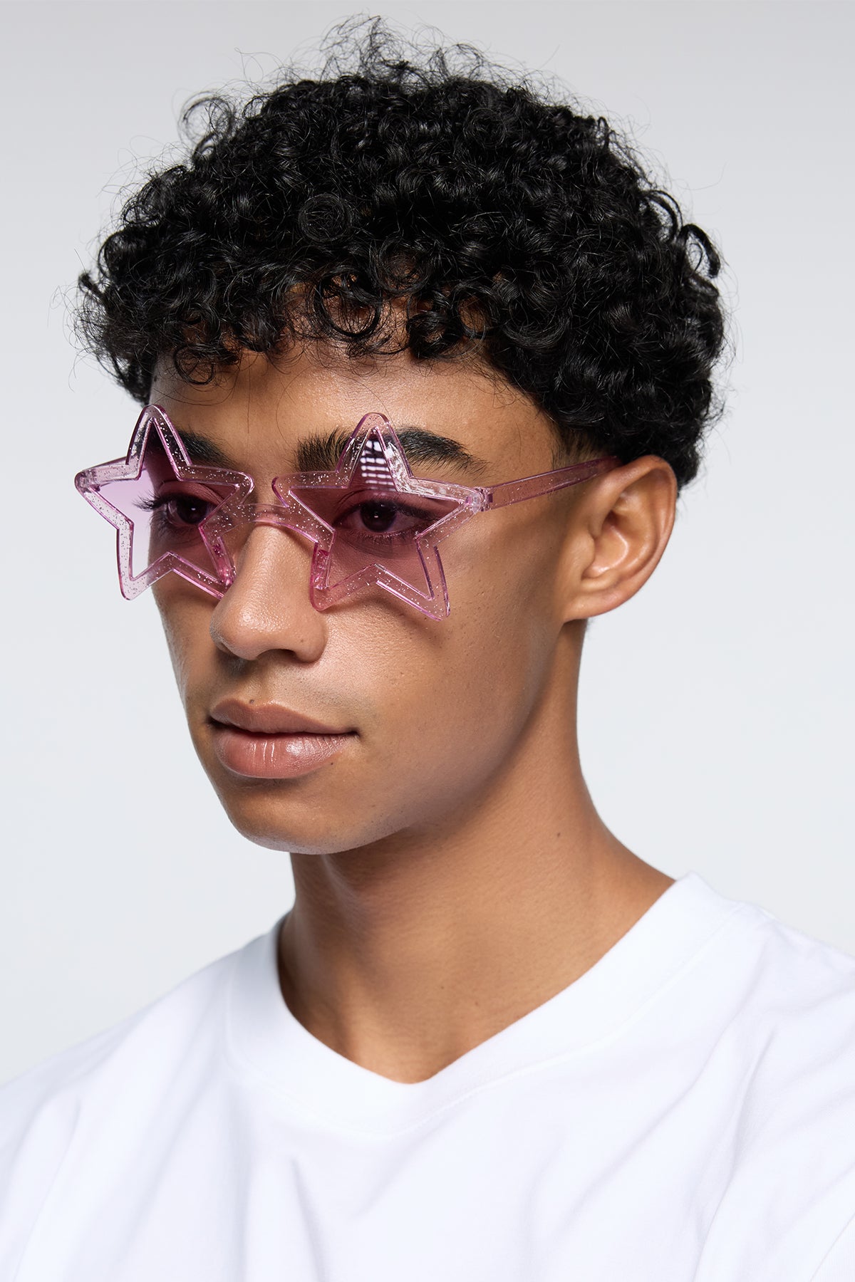 Laser Focus Star Sunglasses Purple