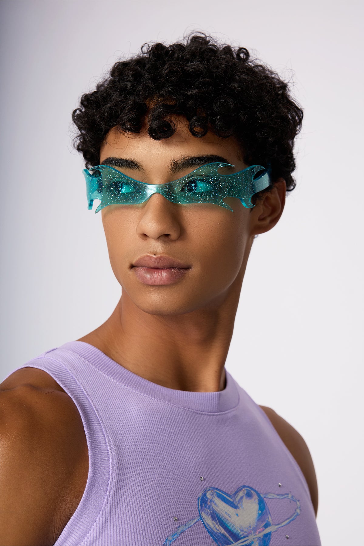 Laser Trace Flame Frameless Sunglasses