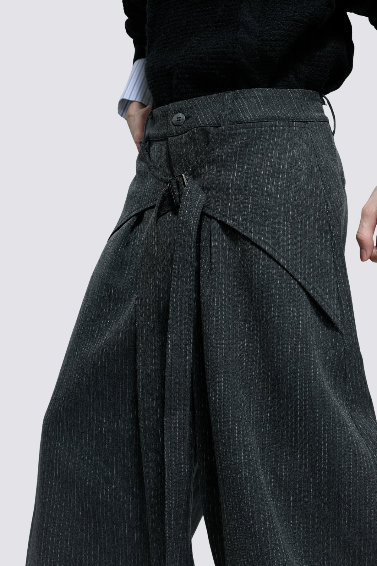 Layer Path Wide Leg Pants