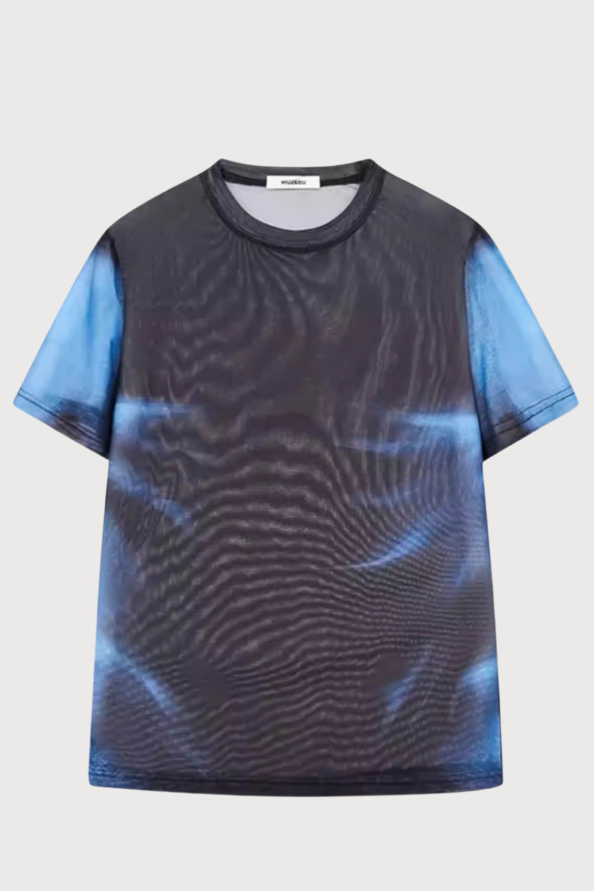 Light Frame Mesh Short Sleeve Dye Top
