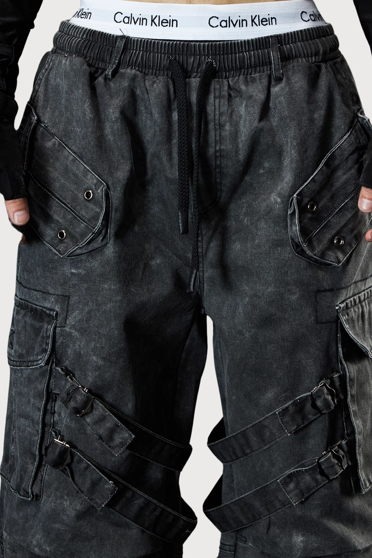 Light Wear Wide Leg Pants Grey