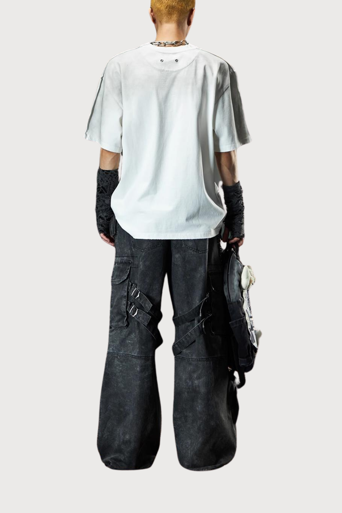 Light Wear Wide Leg Pants Grey