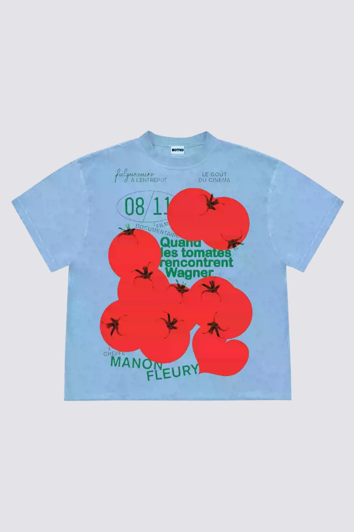 Light Symbol Tomato Print Top