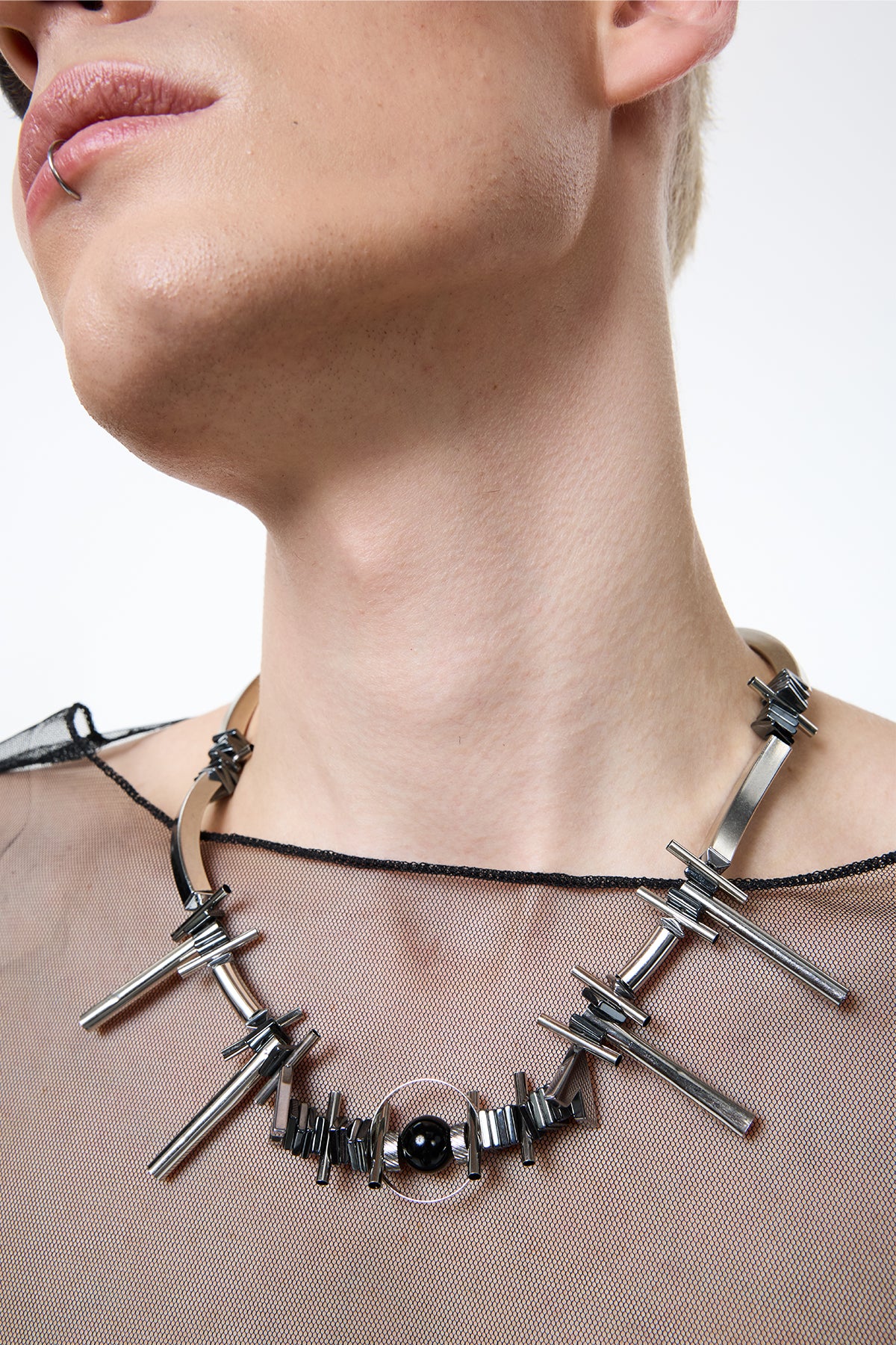 Linear Alloy Necklace