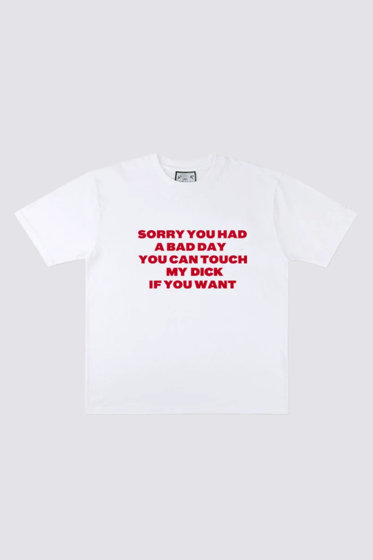 Linear Sketch Print T-Shirt White