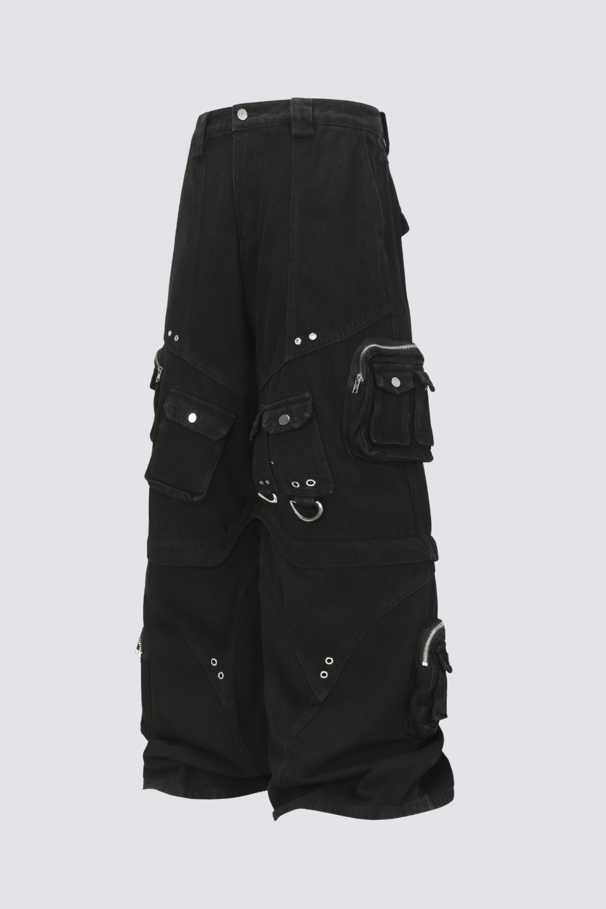 Loose Frame Detachable Wide Leg Jeans