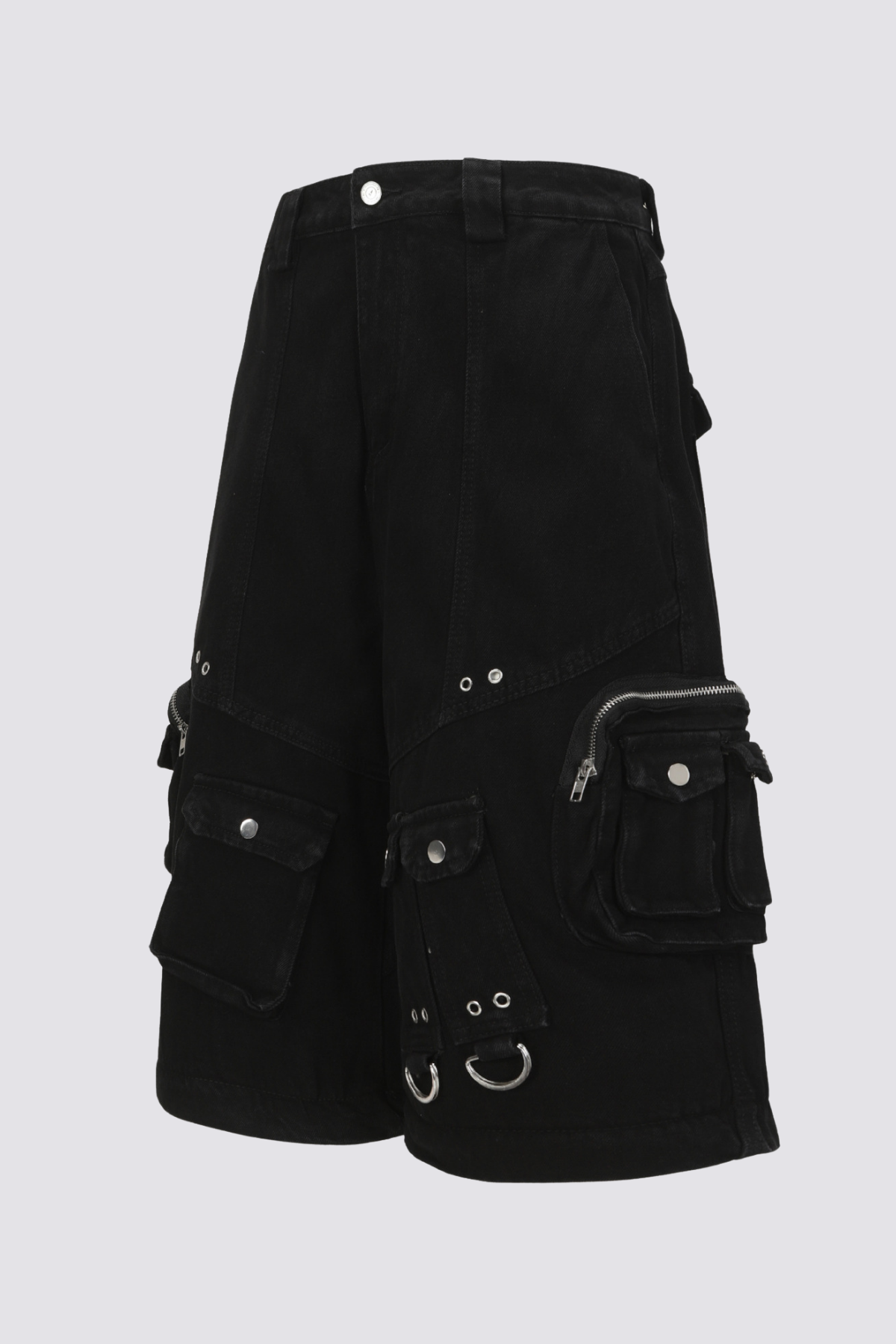 Loose Frame Detachable Wide Leg Jeans