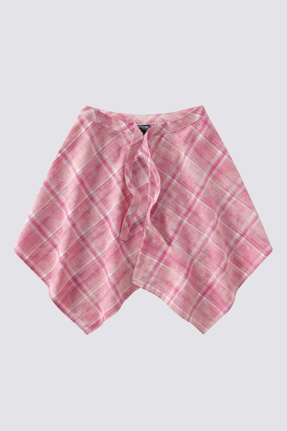 Love Pulse Plaid Waistband Pink