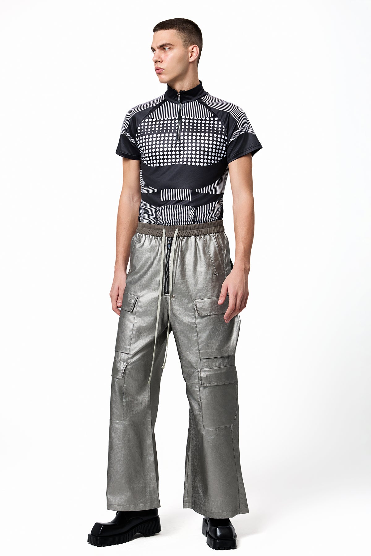 Luminous Ocean Wide Leg Denim Pants