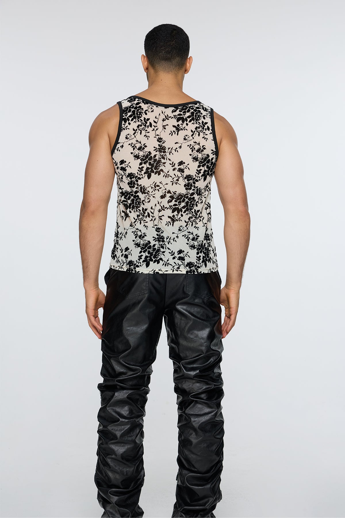Lunar Mesh Print Tank Top