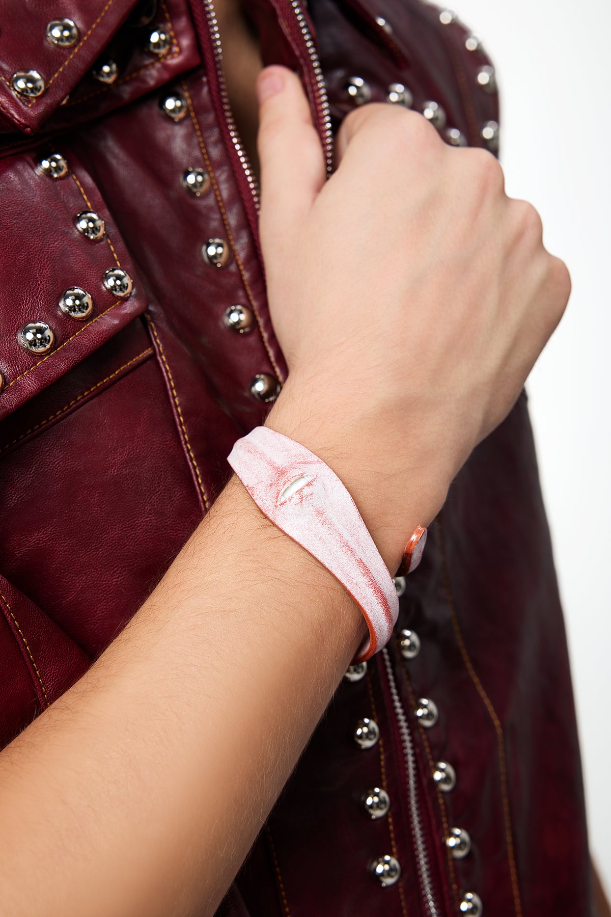 Lunar Wrap Leather Eye Bracelet