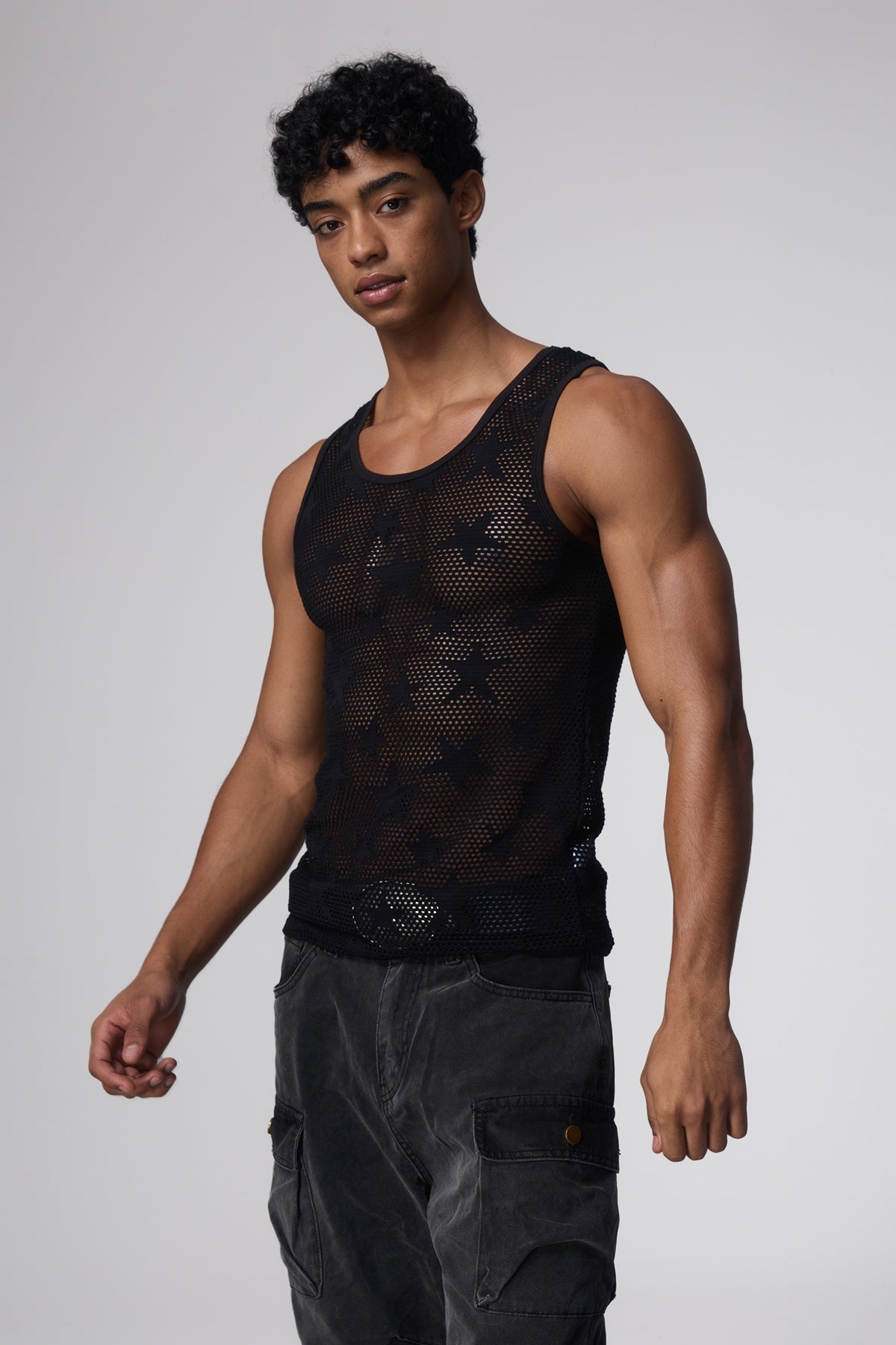 Lush Surface Star Cutout Tank Top