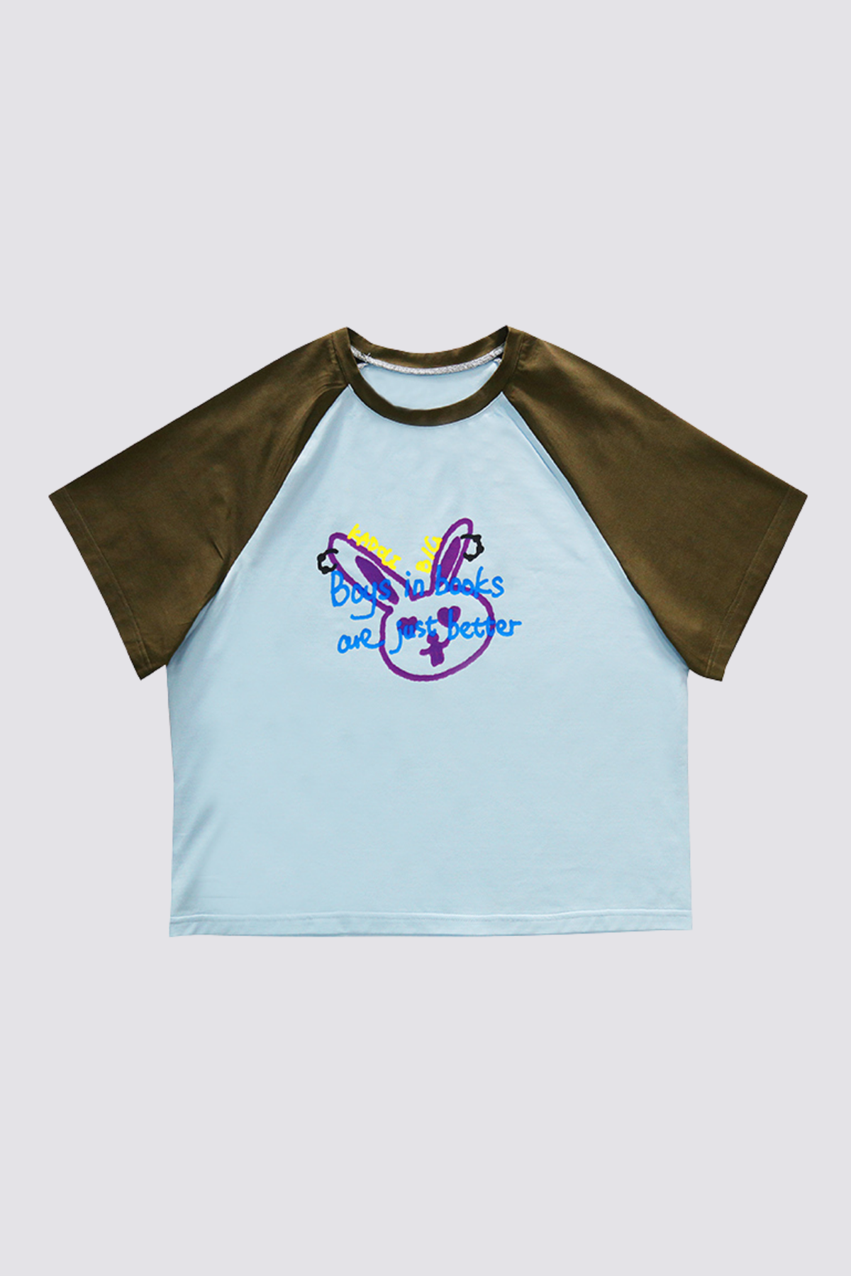 Lush Thread Rabbit Print Crop Top