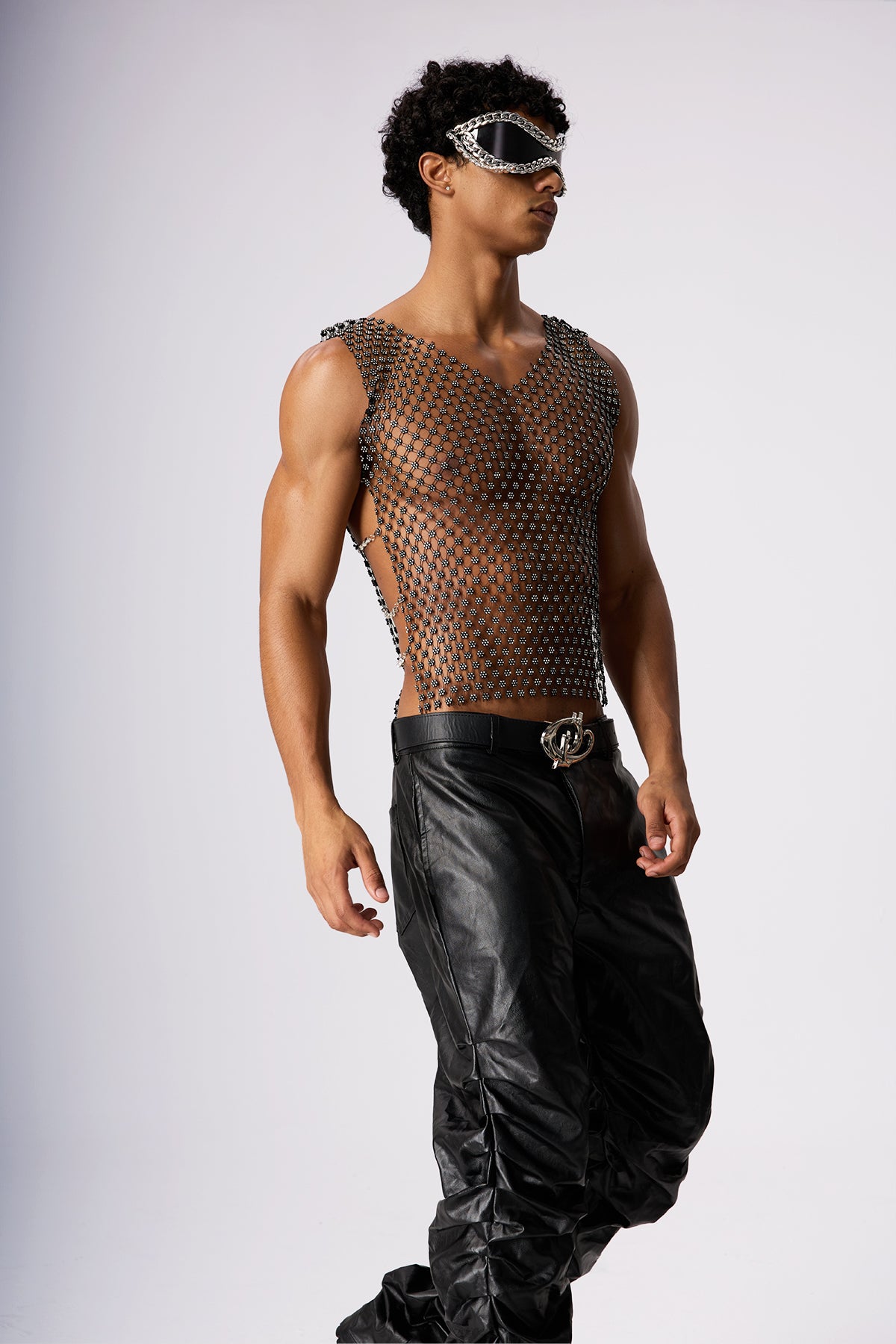 Luxe Flash Spaghetti Diamond Top