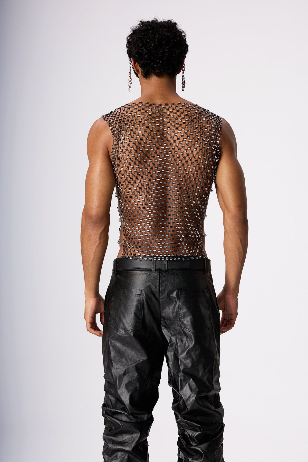 Luxe Flash Spaghetti Diamond Top