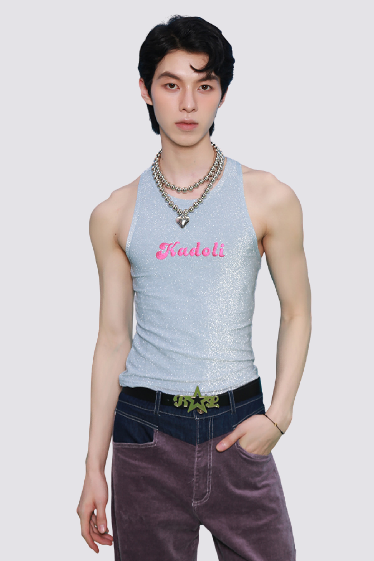 Luxe Glow Glitter Sleeveless Top