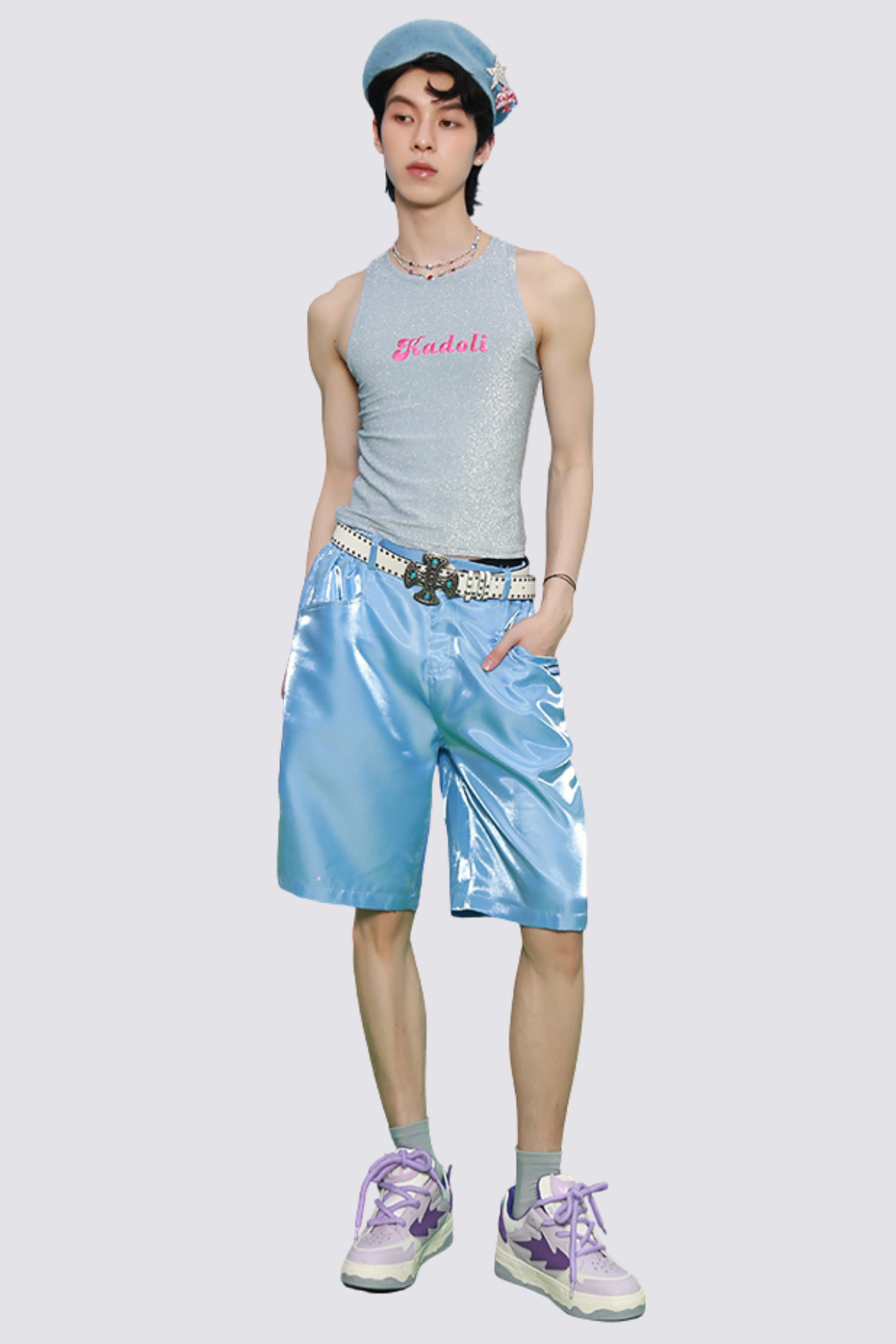 Luxe Glow Glitter Sleeveless Top