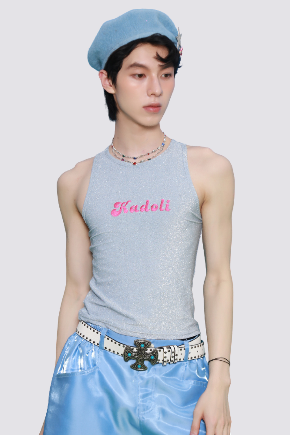 Luxe Glow Glitter Sleeveless Top