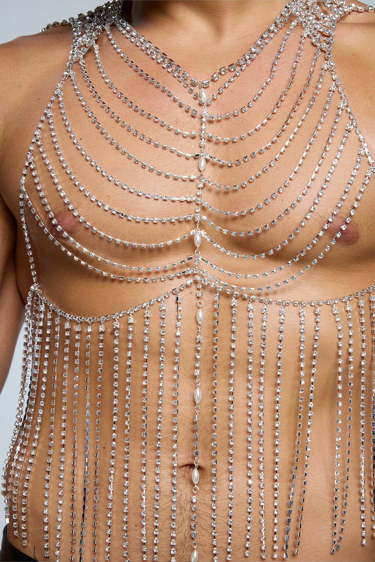 Luxe Refraction Fringe Chainmail Top