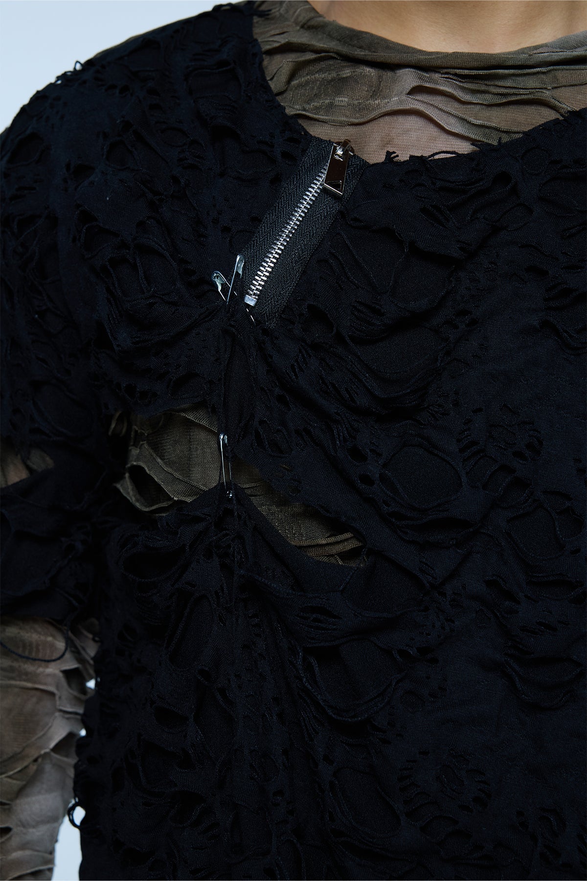 Matte Zero Long Sleeve Ripped Top