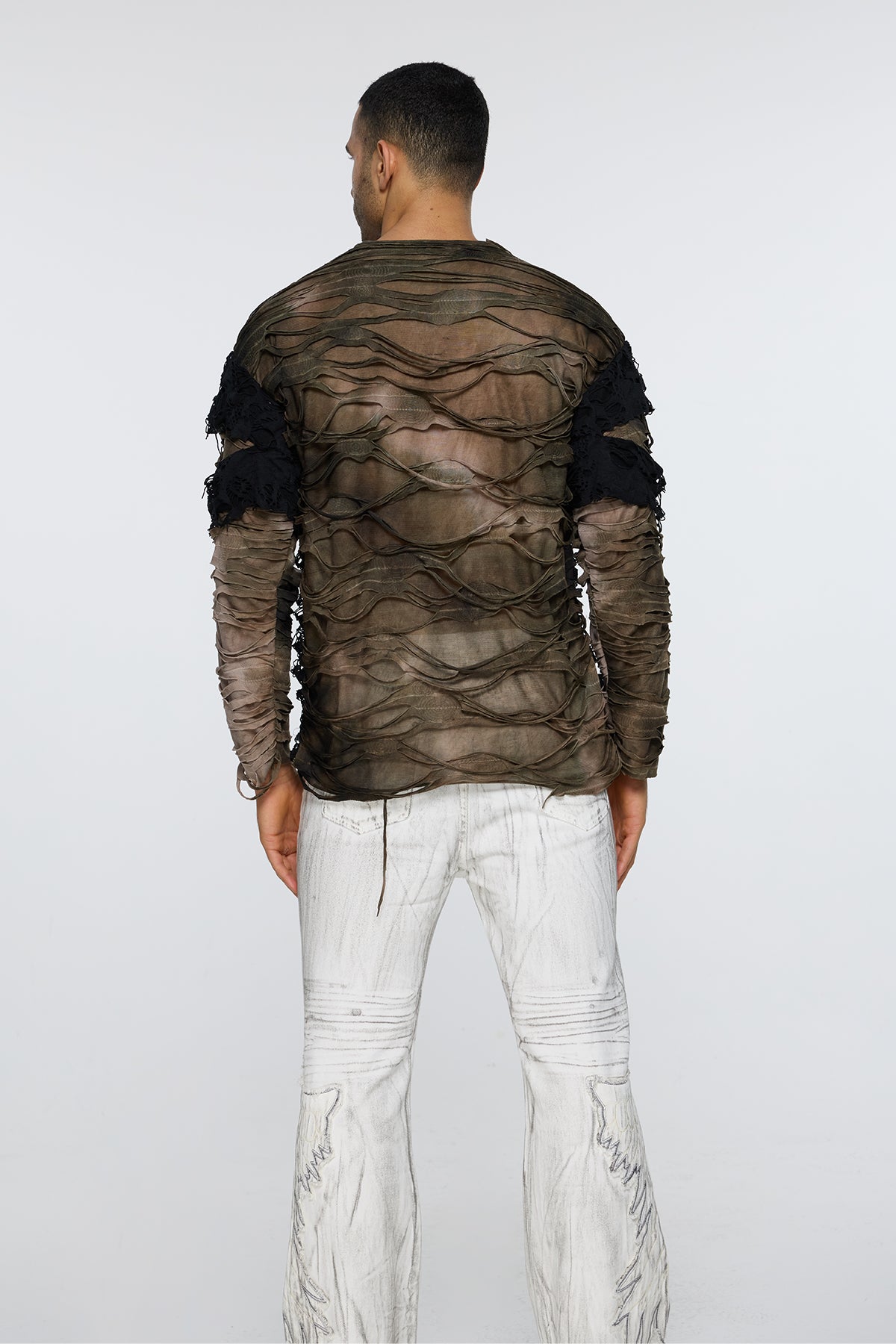 Matte Zero Long Sleeve Ripped Top