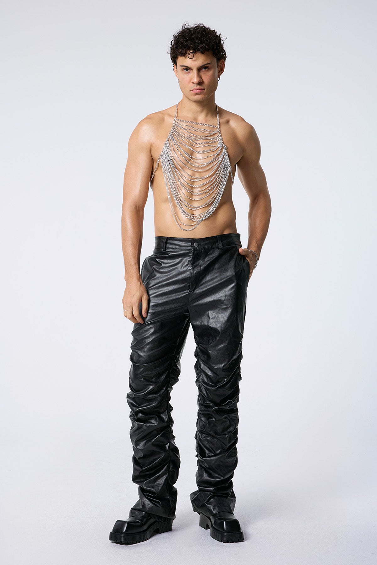 Metal Flash Chest Chain