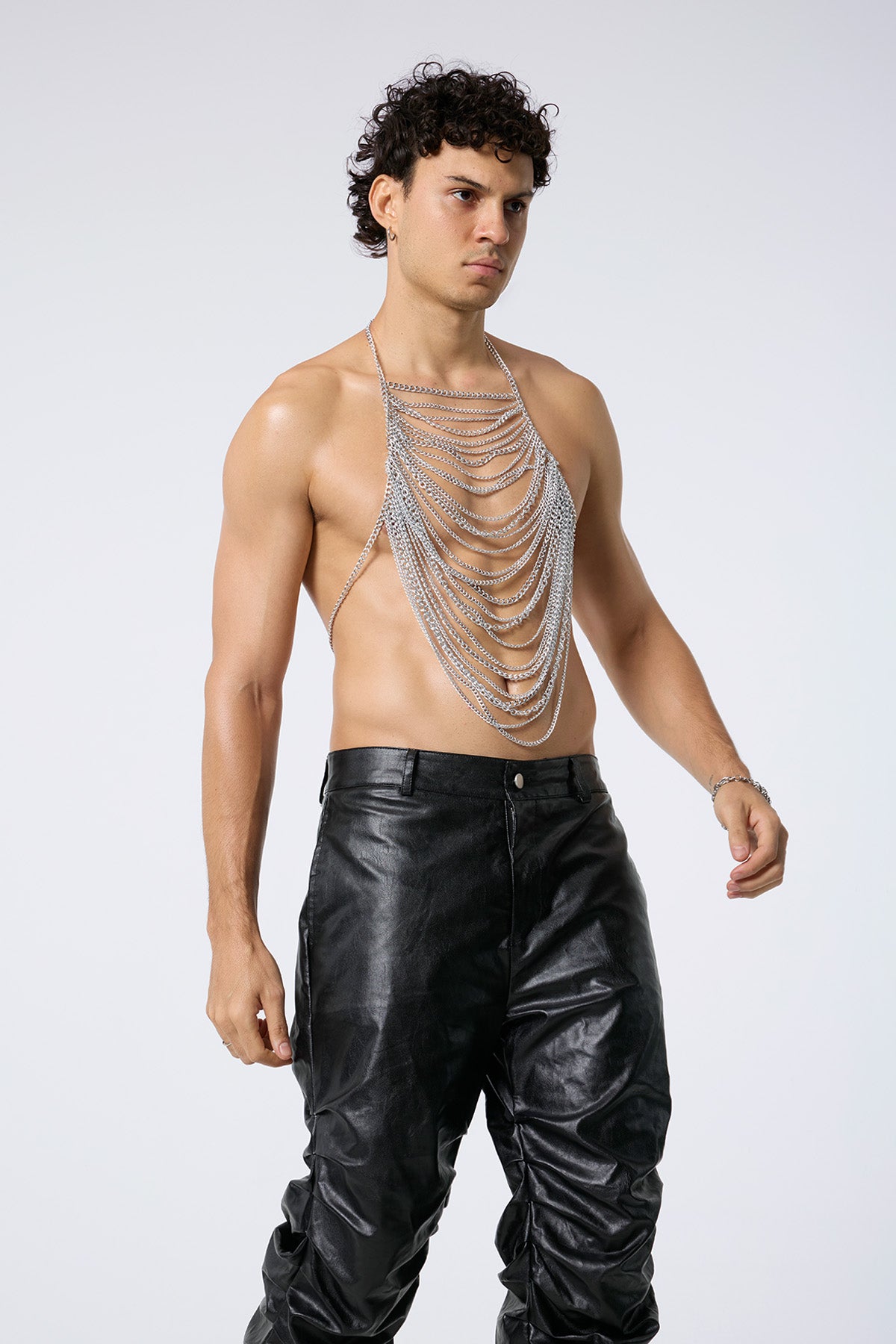 Metal Flash Chest Chain