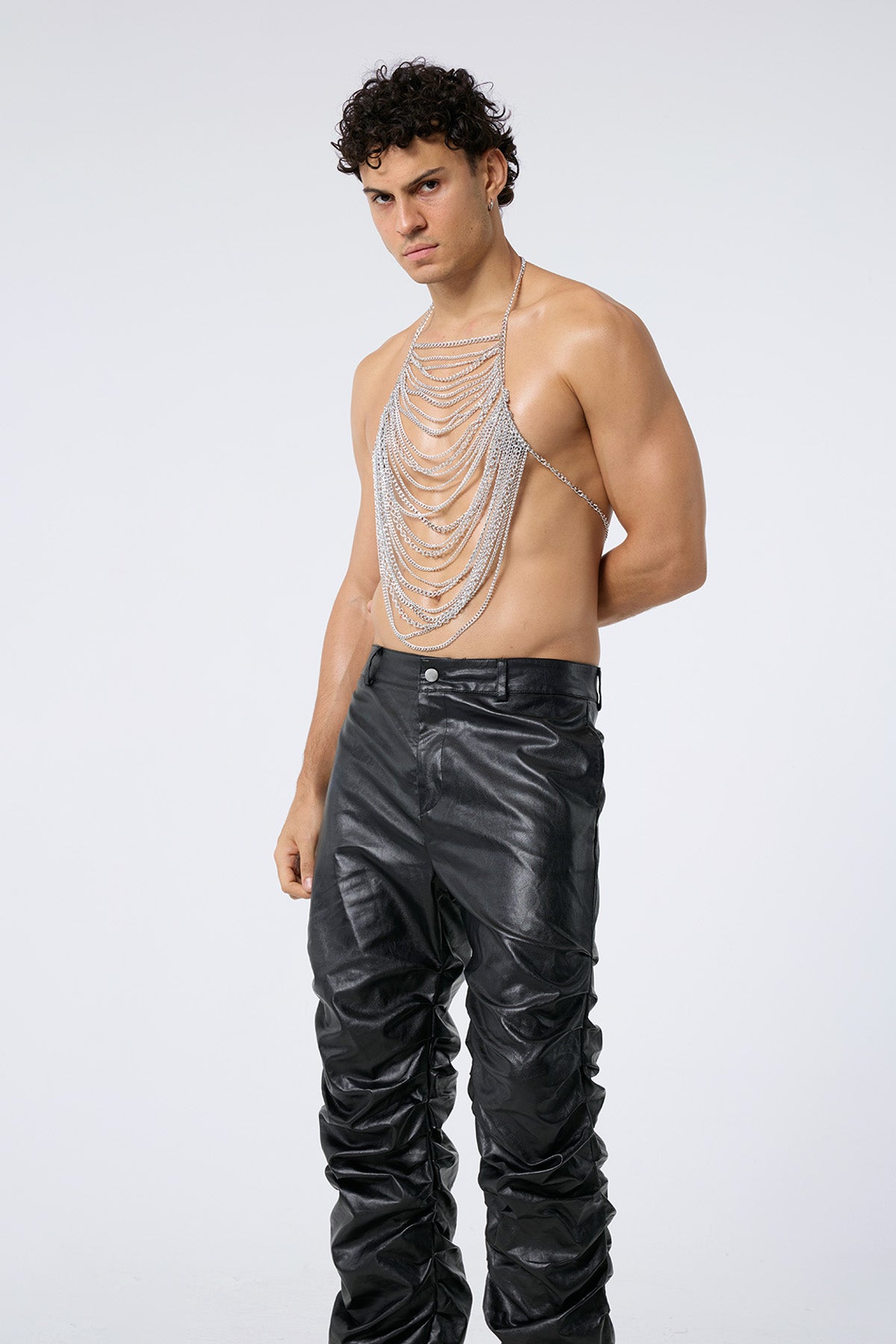 Metal Flash Chest Chain