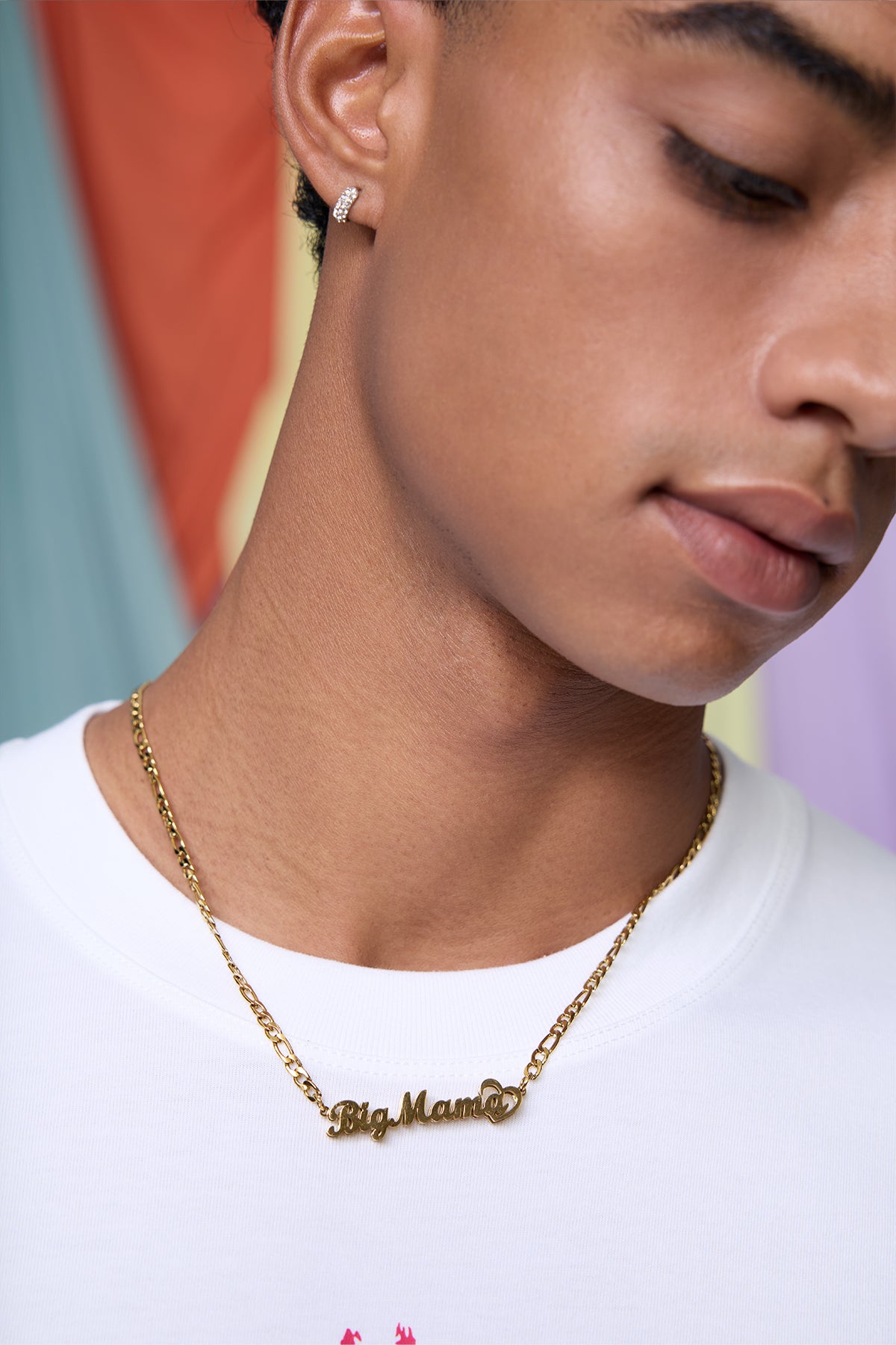 Metallic Rift Stainless Steel Necklace