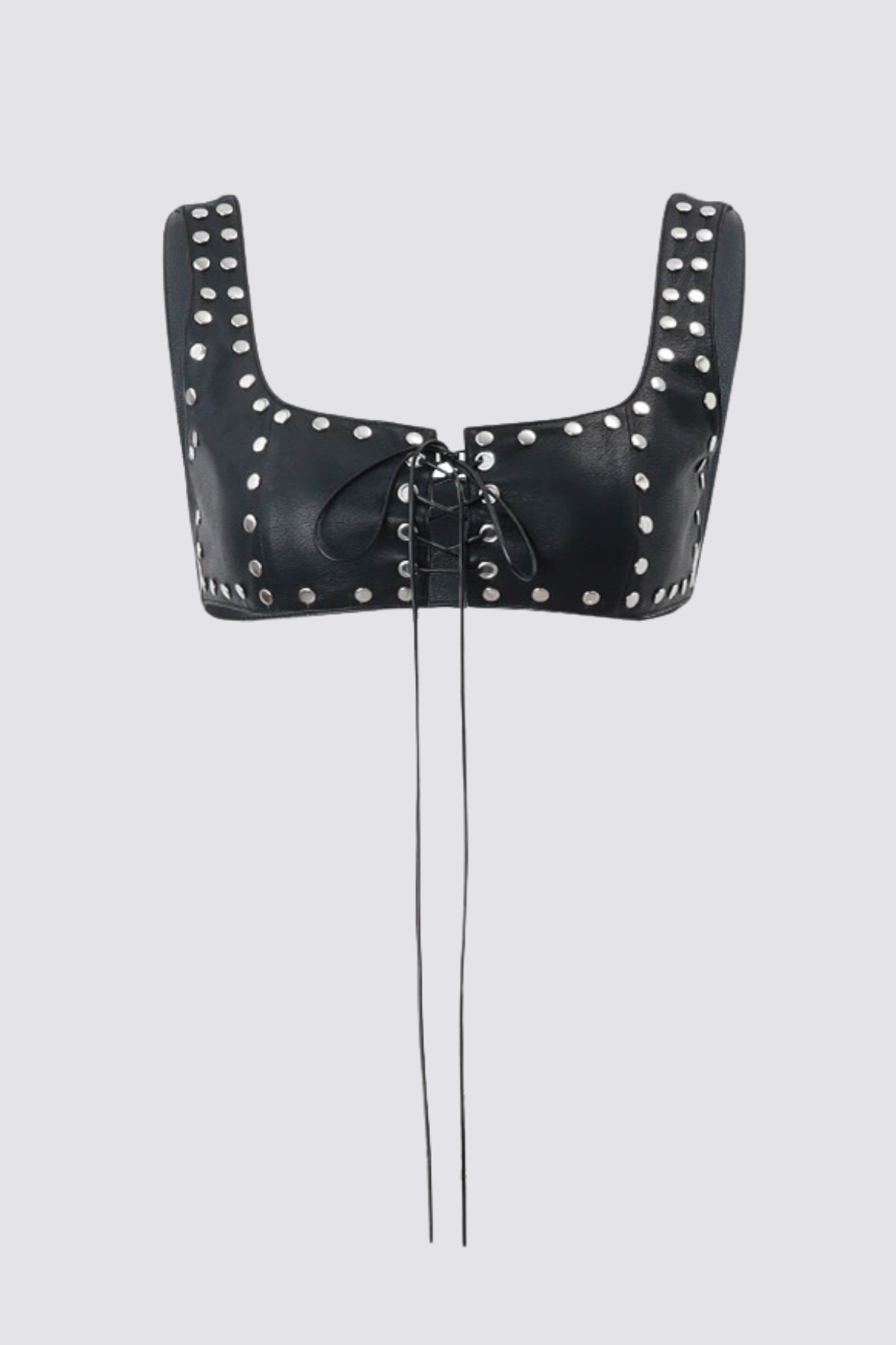 Midriff Glide Lace Up Crop Top