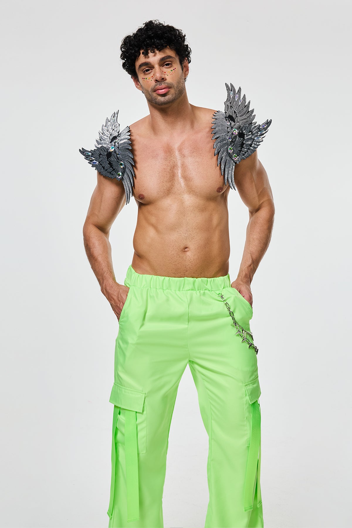 Mineral Authority Wing Sequin Shoulder Armor