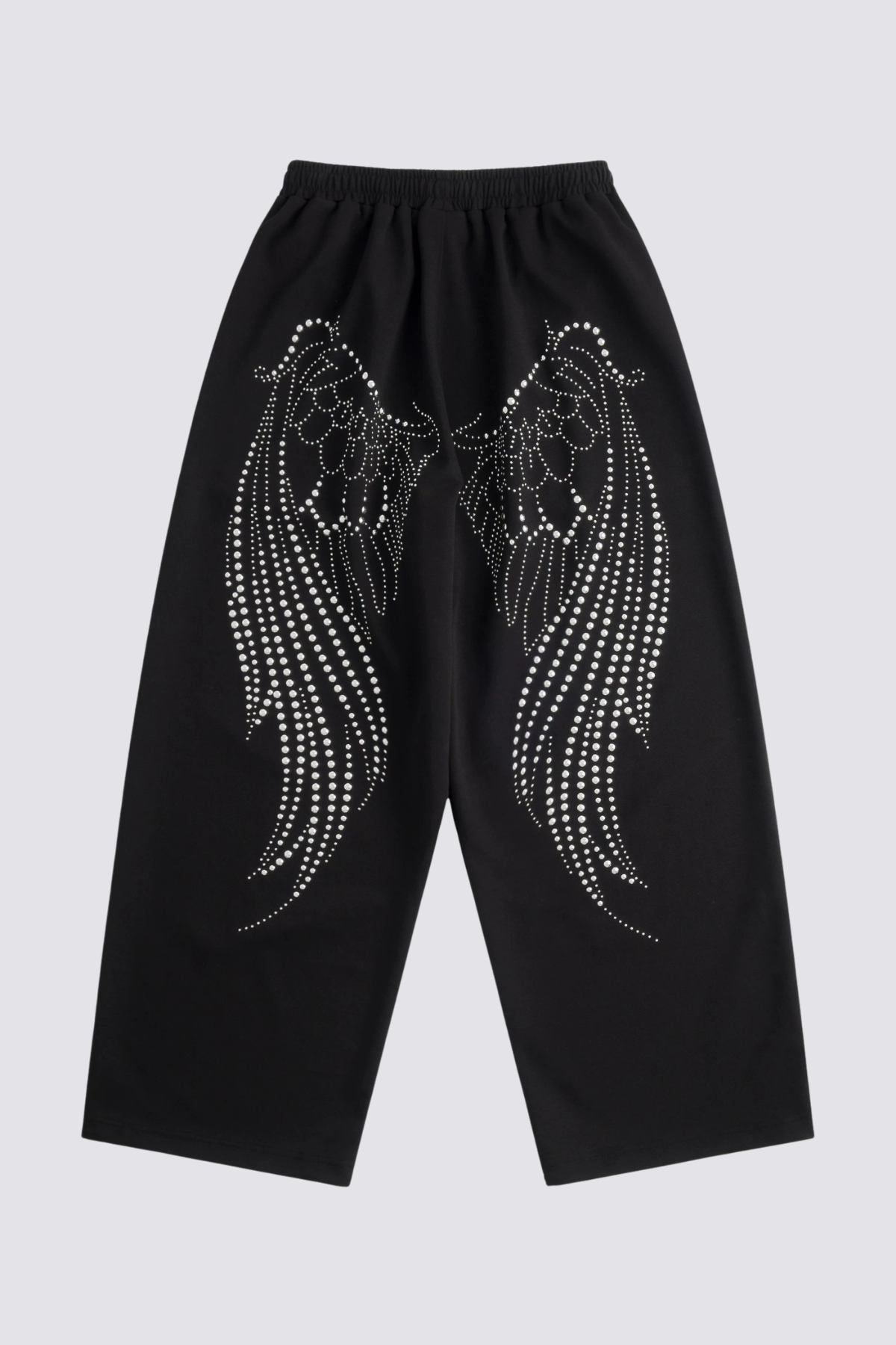 Mono Drip Rhinestone Wide Leg Pants