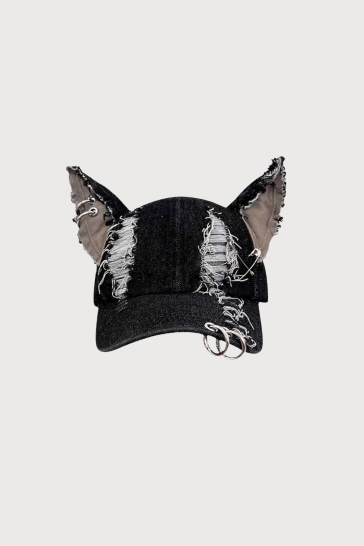 Mono Shell Ripped Ear Denim Hat