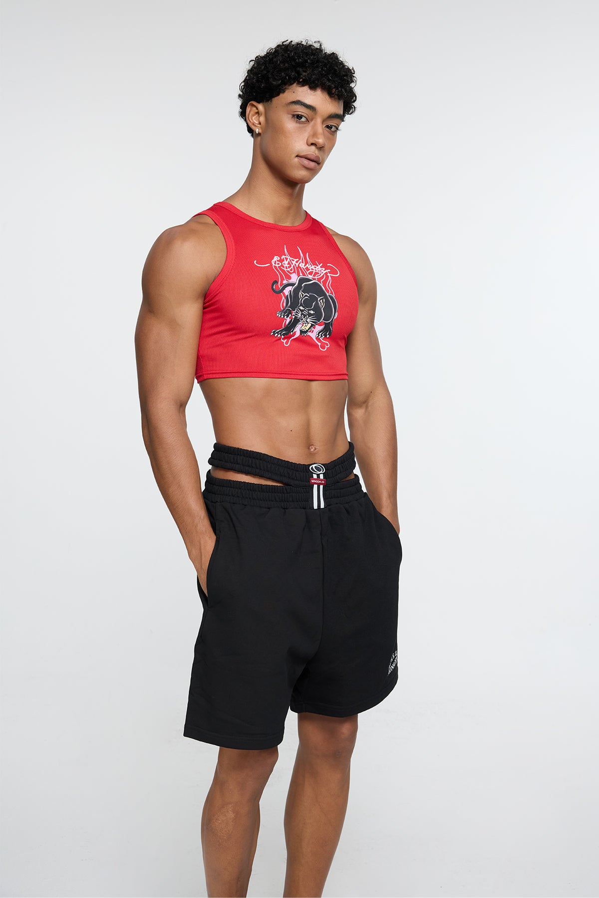 Monolith Graphic Print Crop Top
