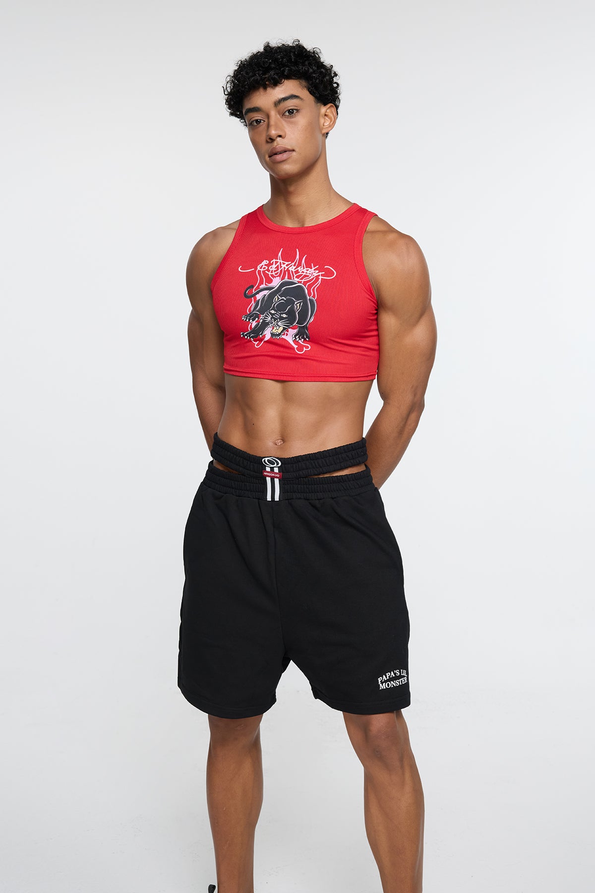 Monolith Graphic Print Crop Top