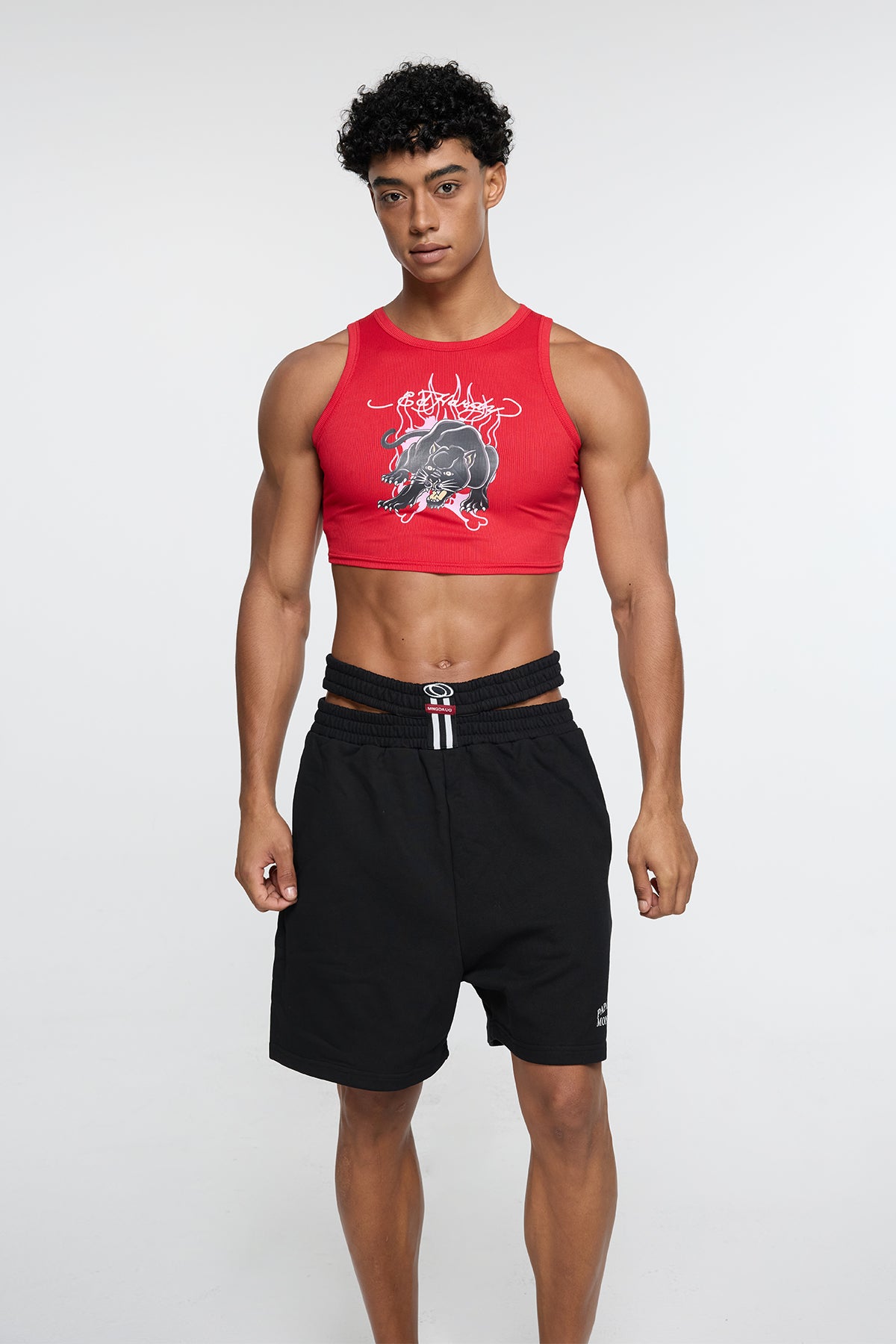 Monolith Graphic Print Crop Top