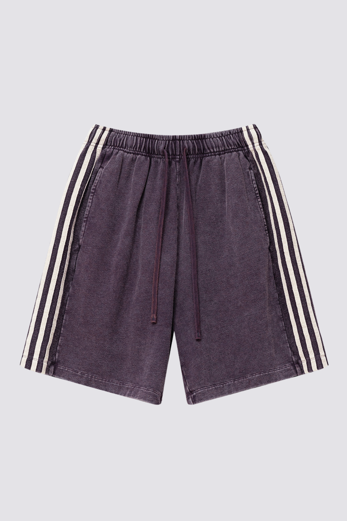 Motion Clue Striped Shorts Purple
