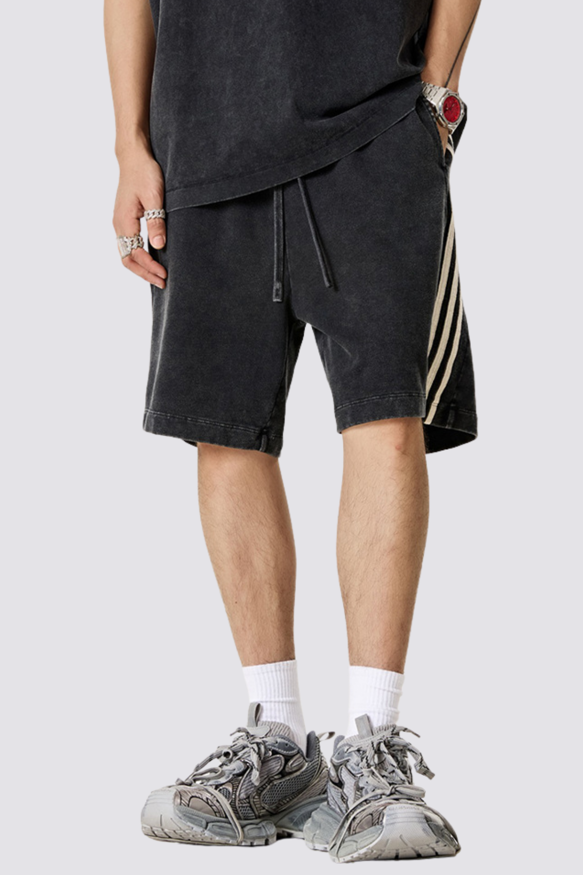 Motion Clue Striped Shorts
