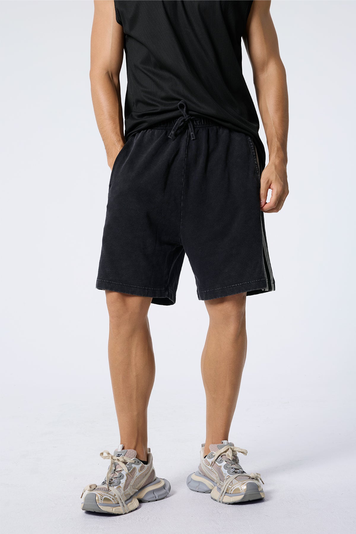 Motion Clue Striped Shorts
