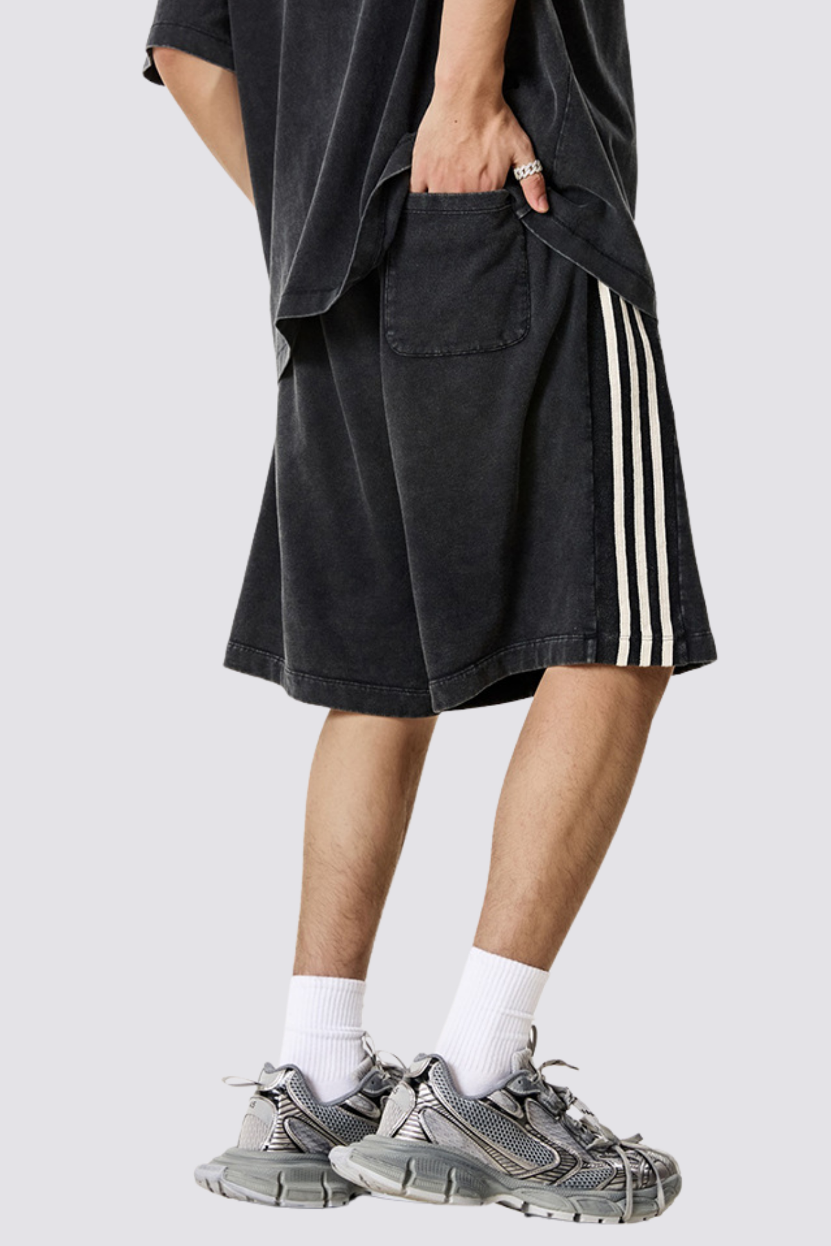 Motion Clue Striped Shorts