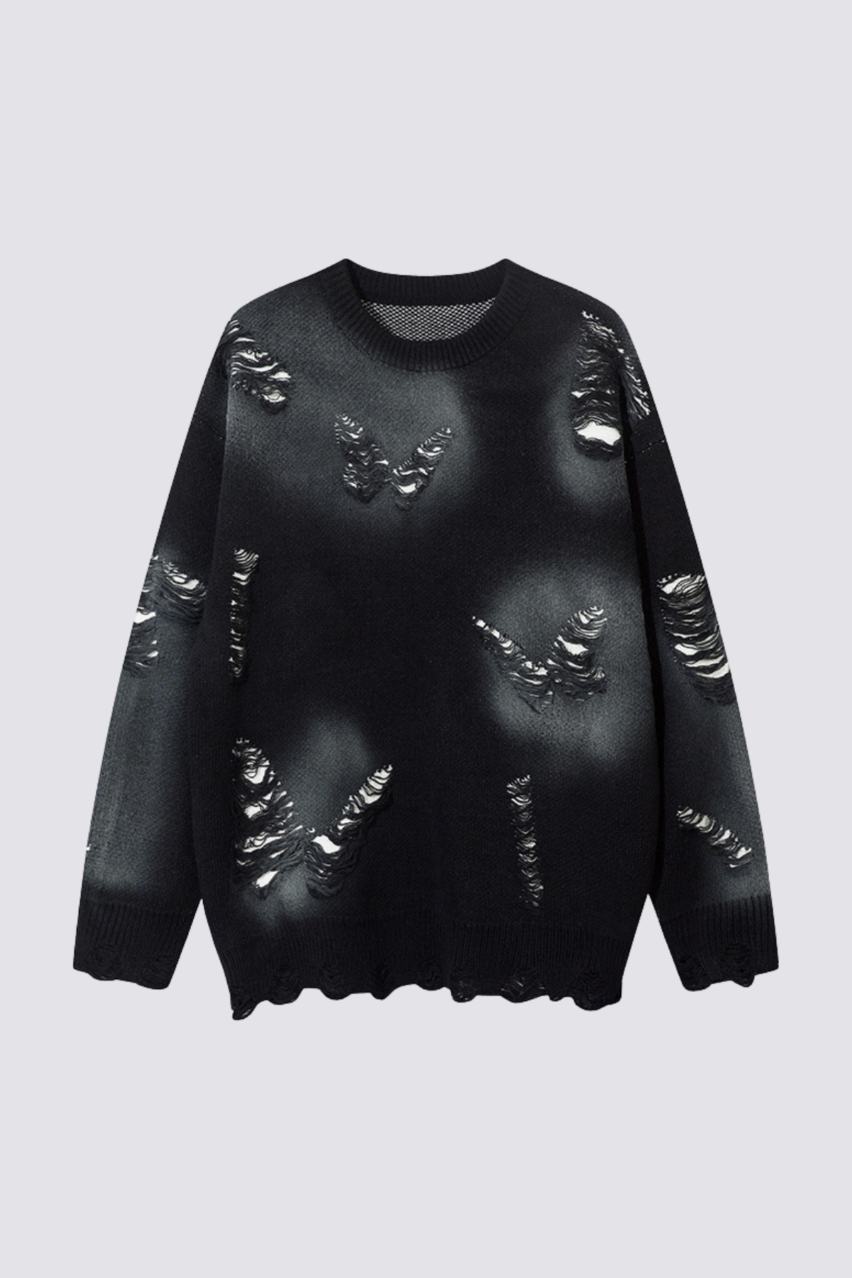 Murk Frame Long Sleeve Butterfly Knit Top