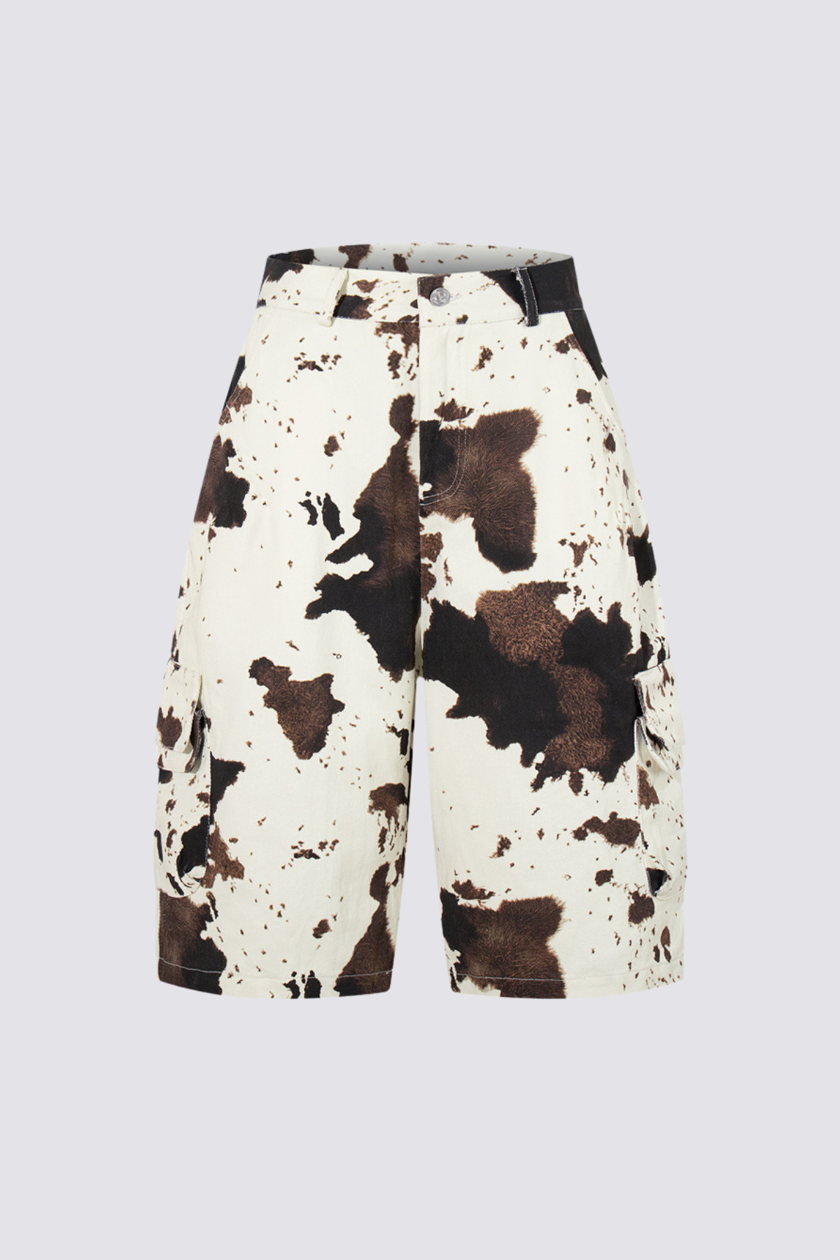 Muted Fade Camouflage Capri Jeans