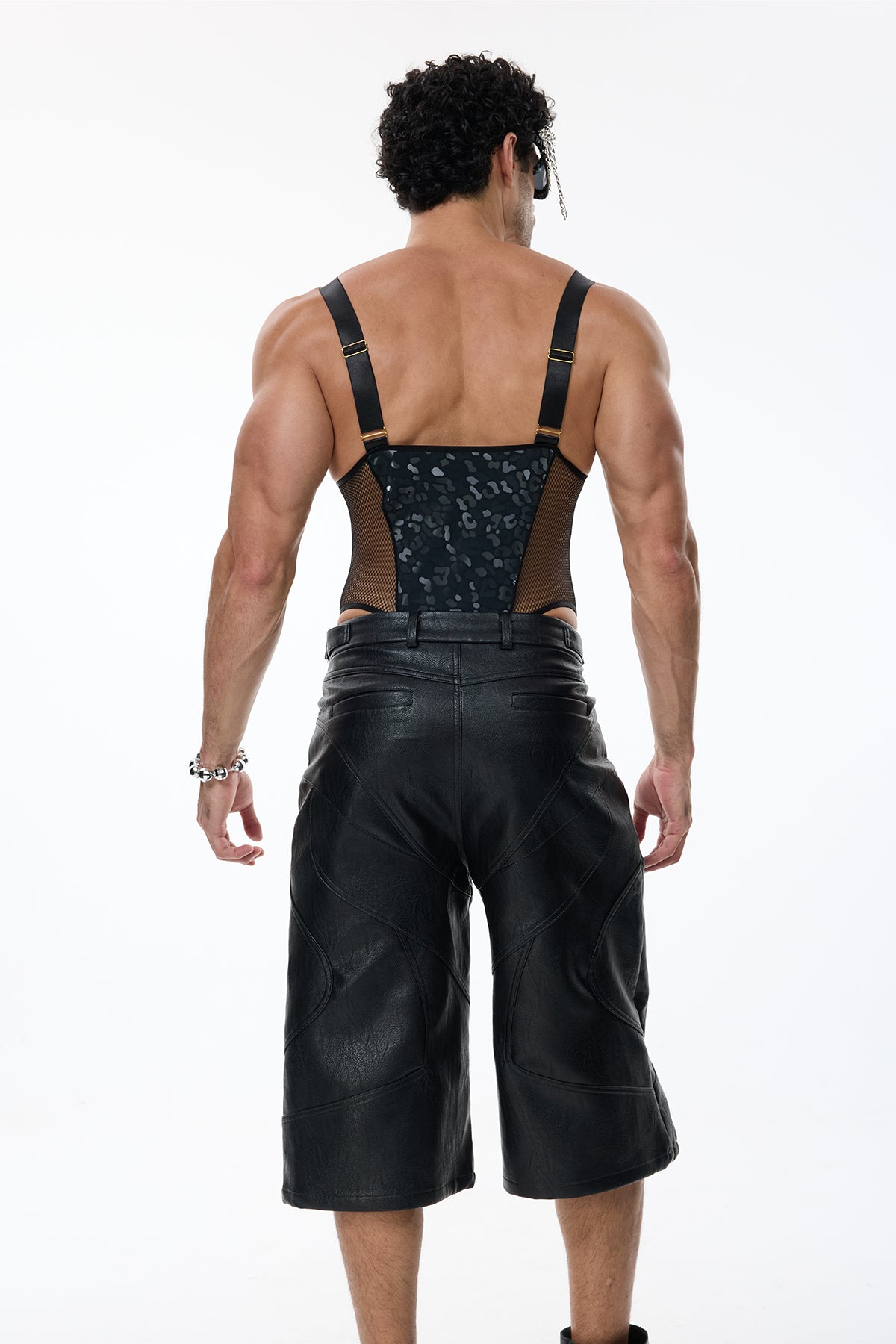 Naked Frame Leopard Print Cutout Bodysuit