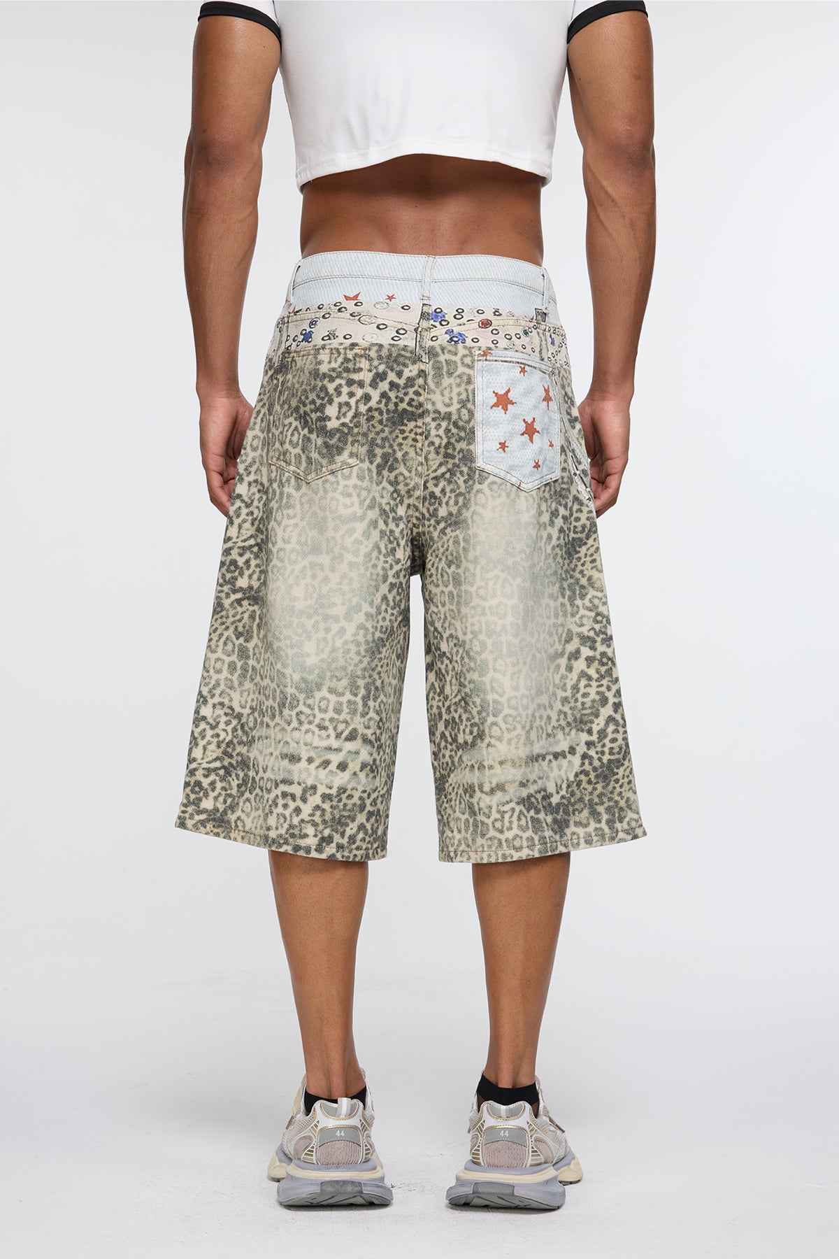Natural Ferocity Leopard Capri Jeans